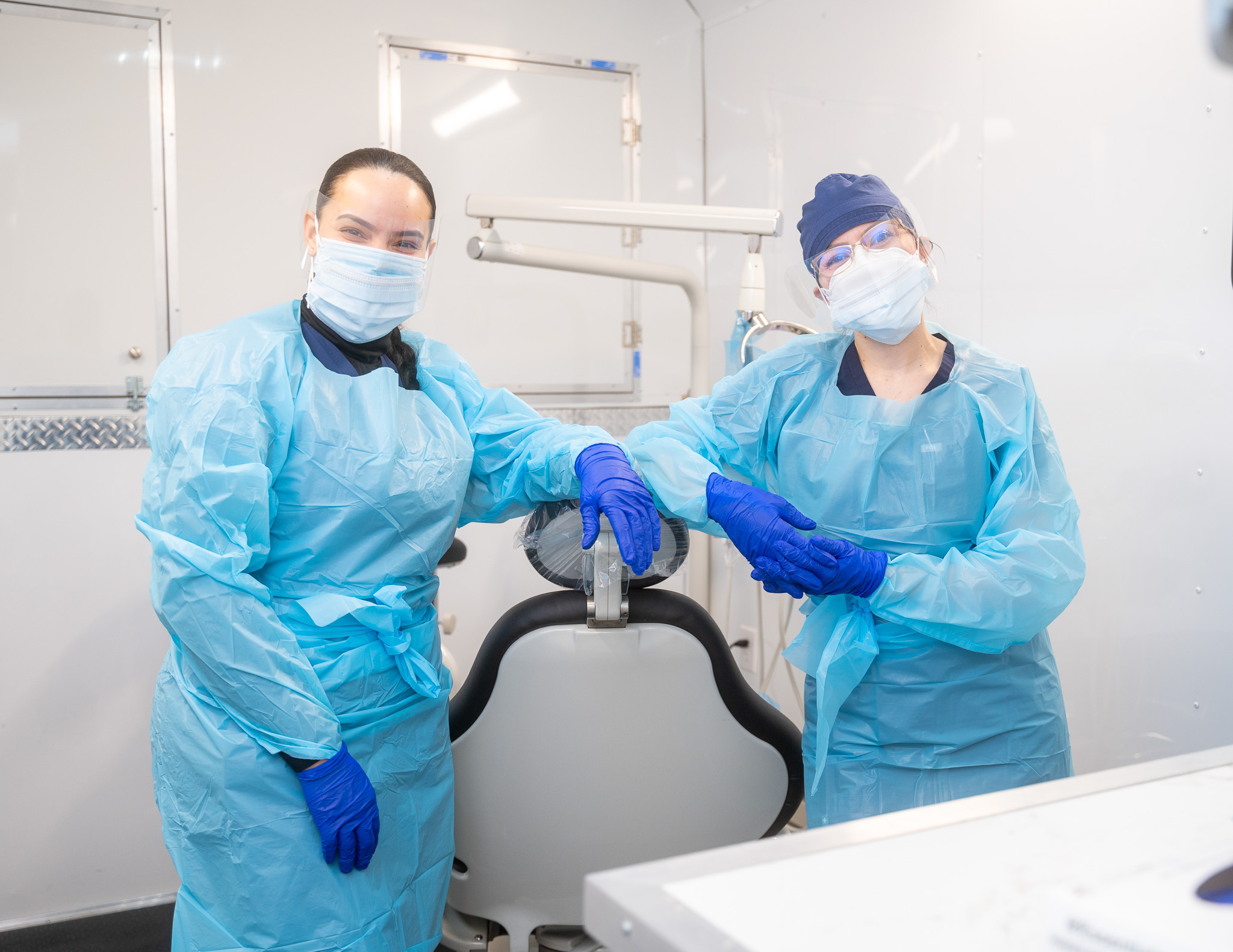Dentists at Mobile Dental Clinic