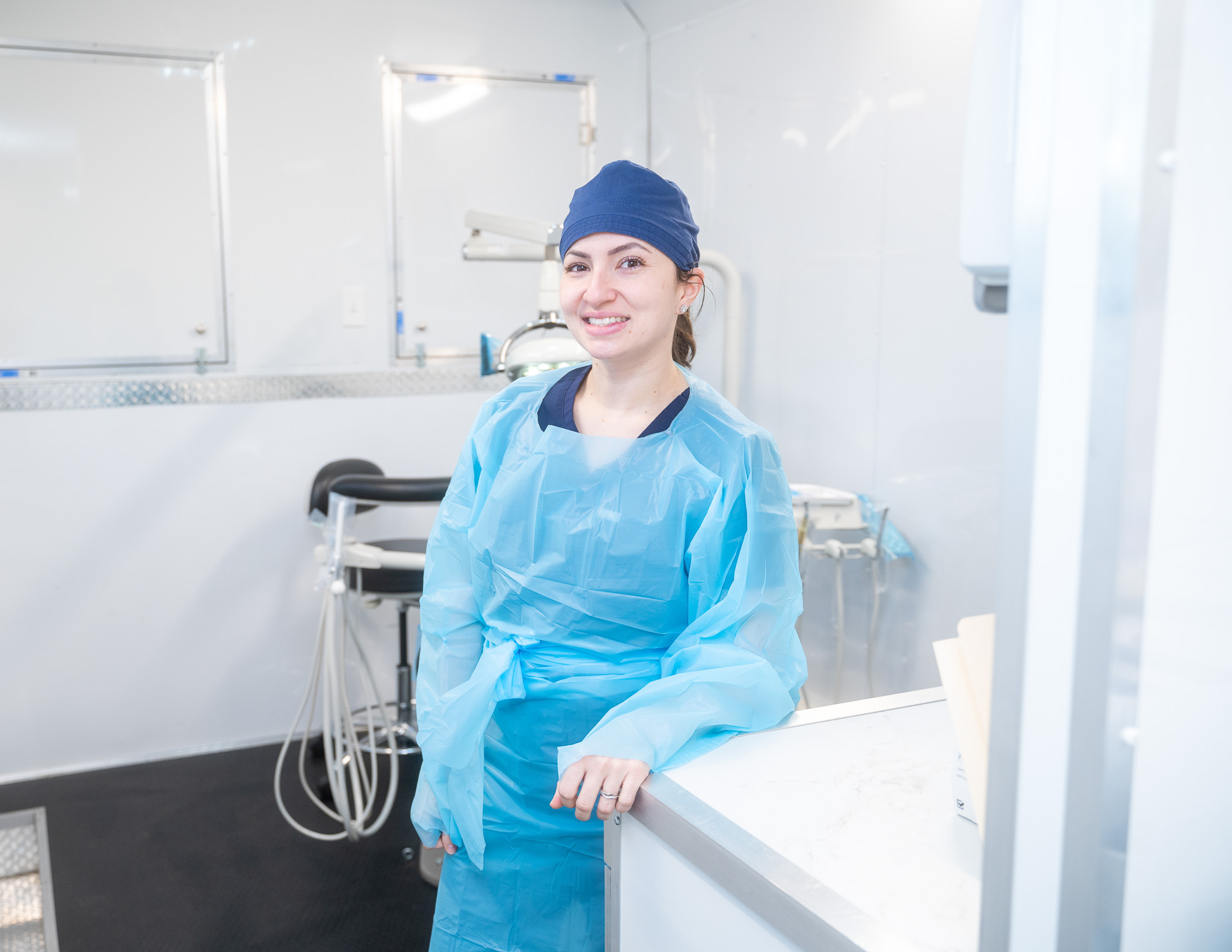 Dentist at Mobile Dental Clinic
