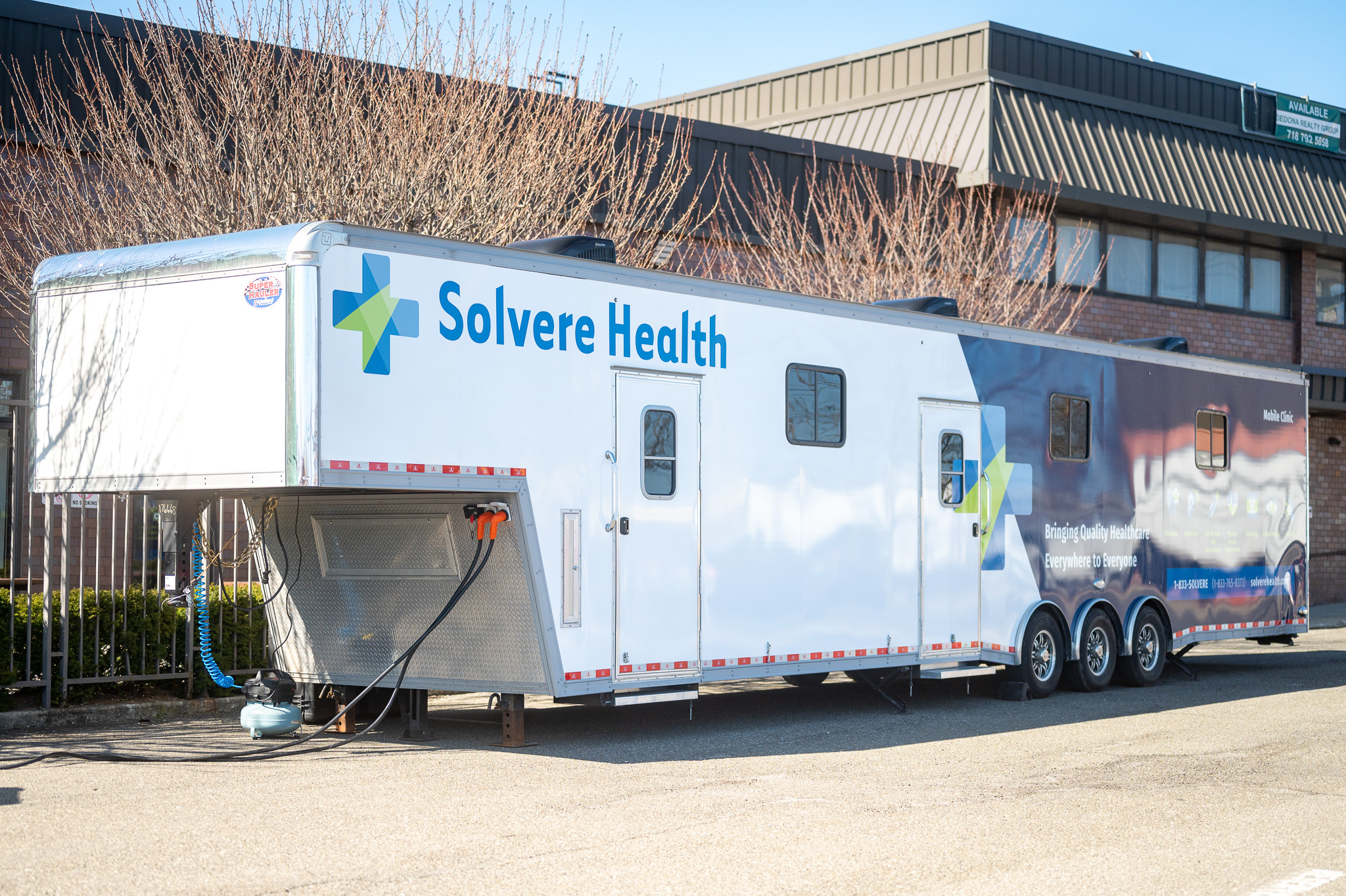  Mobile dental clinic outside of PHP office