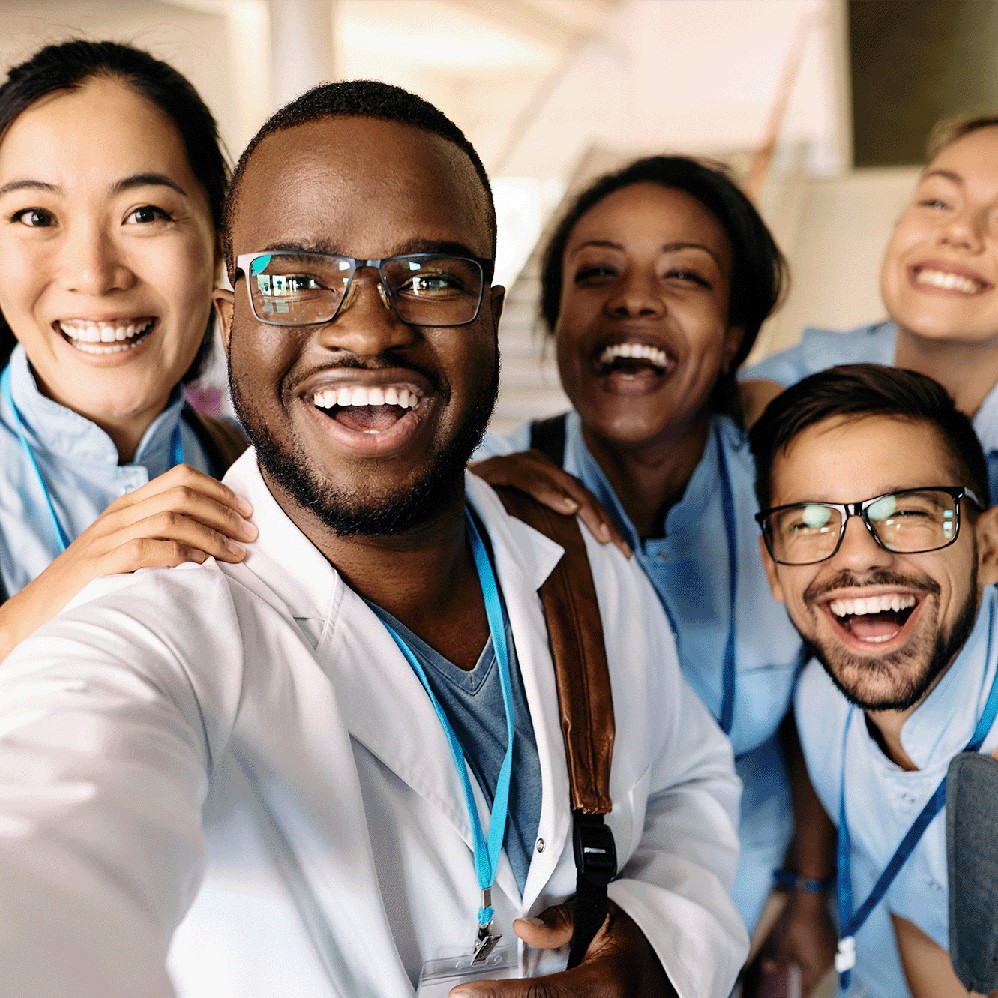 Group of doctors smiling